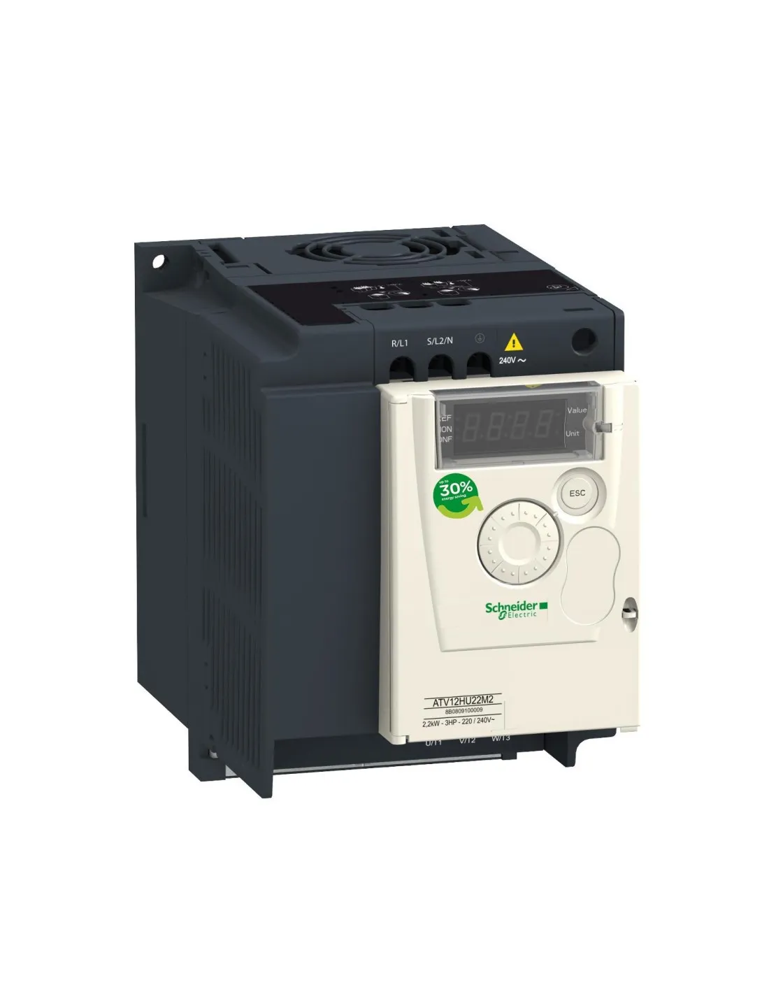 Altivar Variateur atv12 2.2kw 240 v 1ph 3hp radia SCHNEIDER ATV12HU22M2X