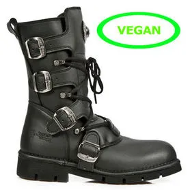 Bottes en cuir vegan New Rock M.1473-V1