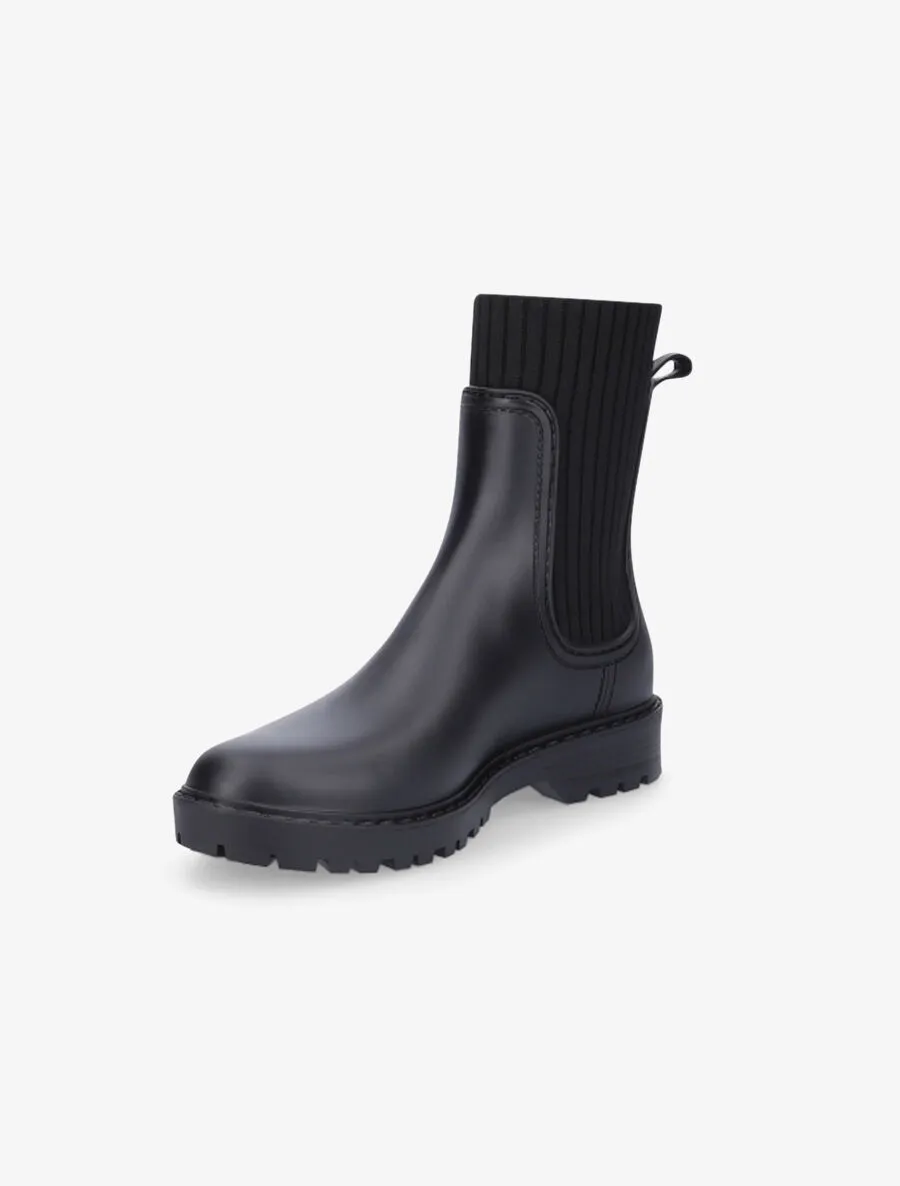 Bottines style chaussettes - Noir