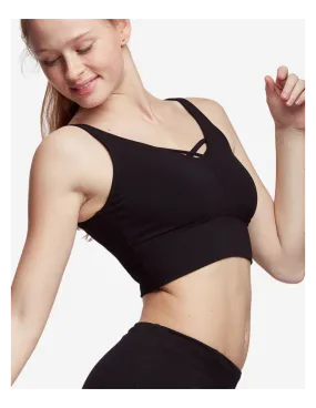 Brassière de yoga noire indémodable et très chic