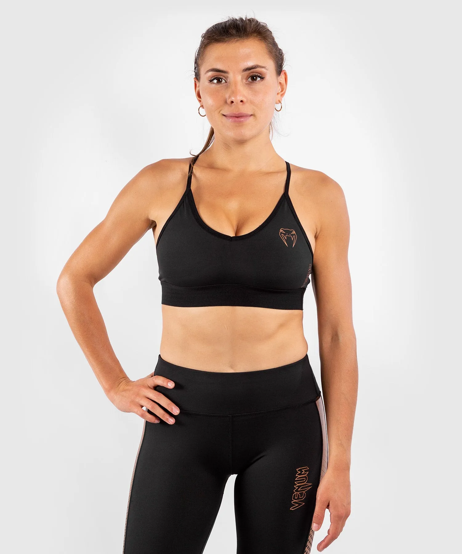 Brassière Femme Venum Tecmo - Noir/Bronze