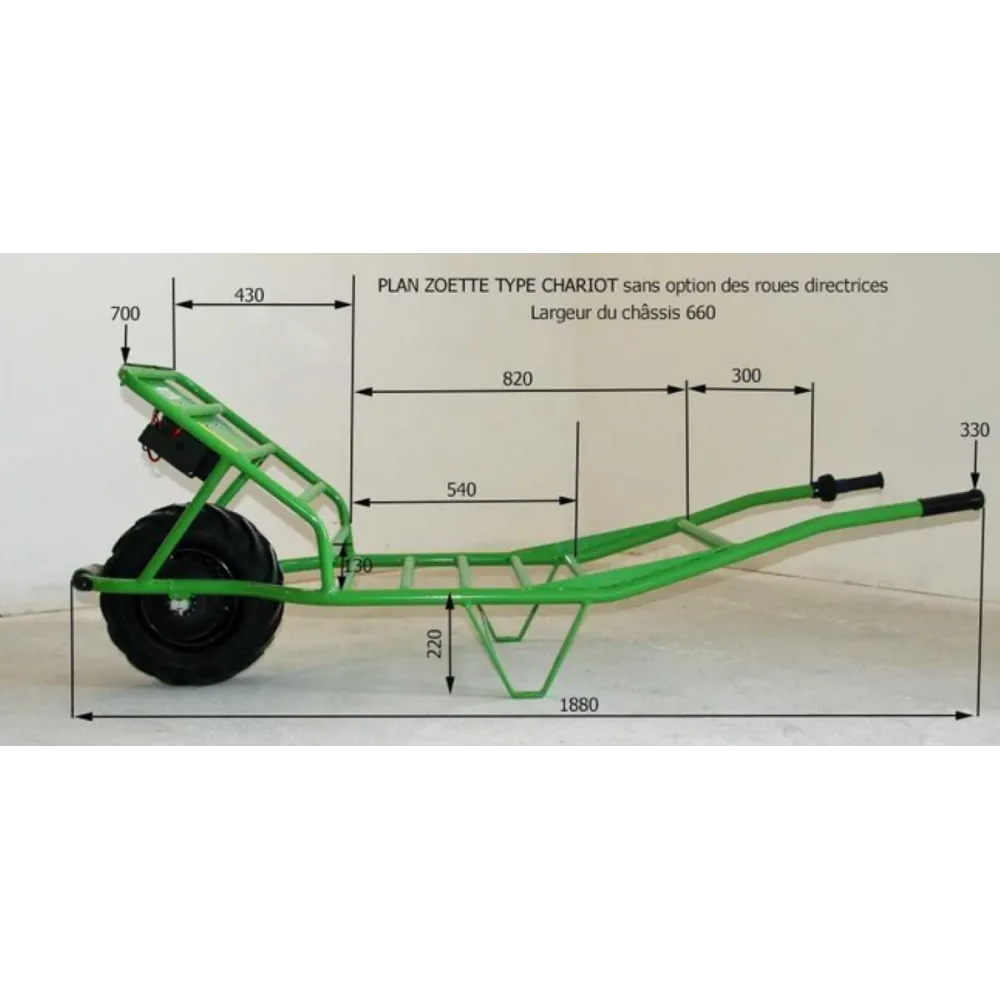 Brouette électrique EXTRA FOURRAGERE ZOETTE