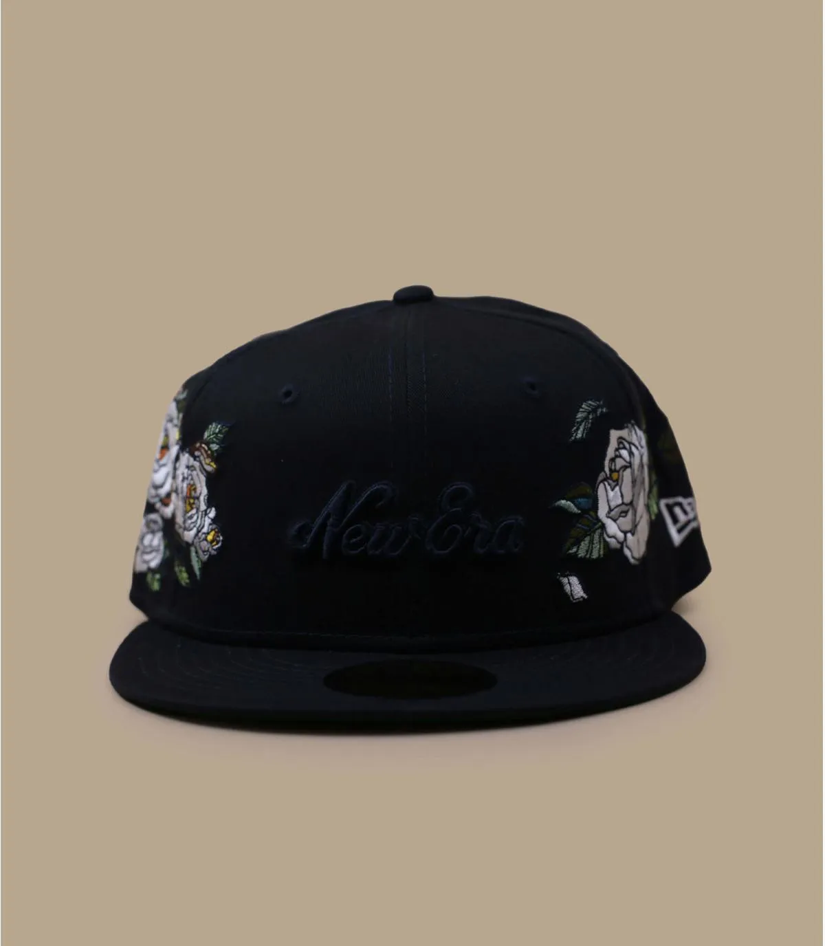 Casquette fitted bleu marine fleur blanche - Casquette Flower Icon 59Fifty navy New Era : Headict