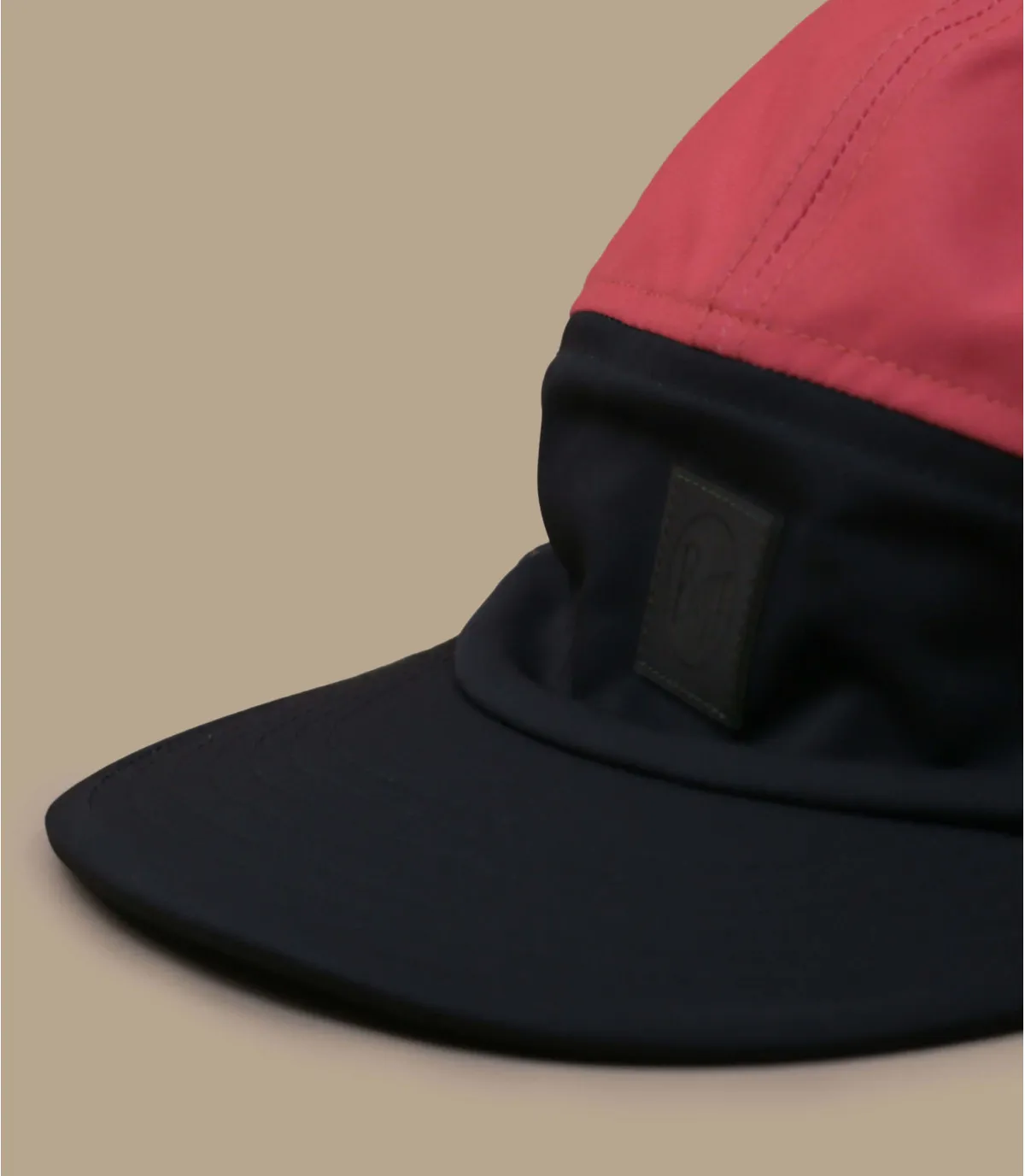 Casquette five panel noire rouge eco-responsable - Casquette 5 Panel Go domus ivory Buff : Headict