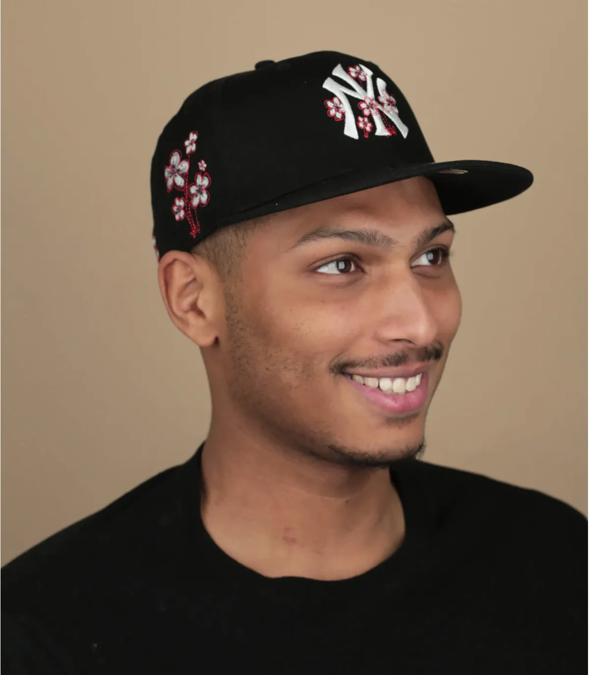 Casquette snapback NY noire fleurs - Casquette Flower Icon 9Fifty NY black New Era : Headict