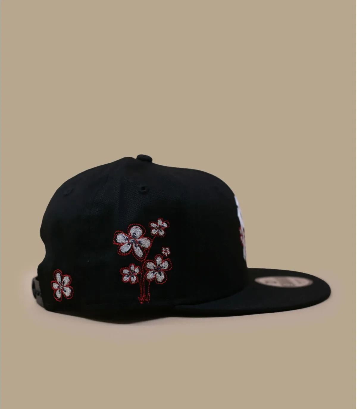 Casquette snapback NY noire fleurs - Casquette Flower Icon 9Fifty NY black New Era : Headict