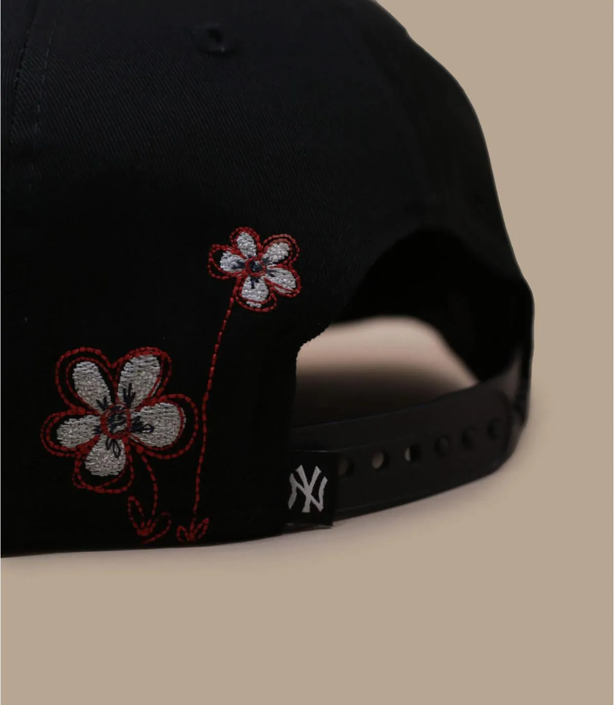 Casquette snapback NY noire fleurs - Casquette Flower Icon 9Fifty NY black New Era : Headict