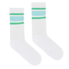 Chaussettes Sport 90's rayures Menthe