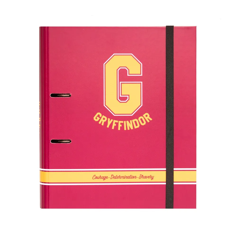 Classeur 2 anneaux & élastique Gryffondor - Harry Potter