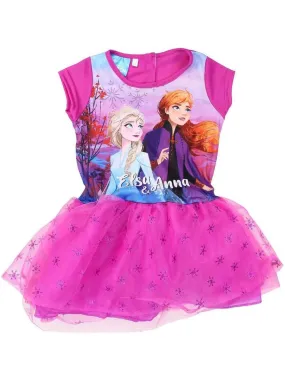 Disney - Robe fille imprimé La Reine Des Neiges - Violet