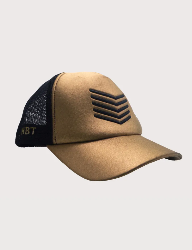 HBT - Casquette Chevrons Or Noir