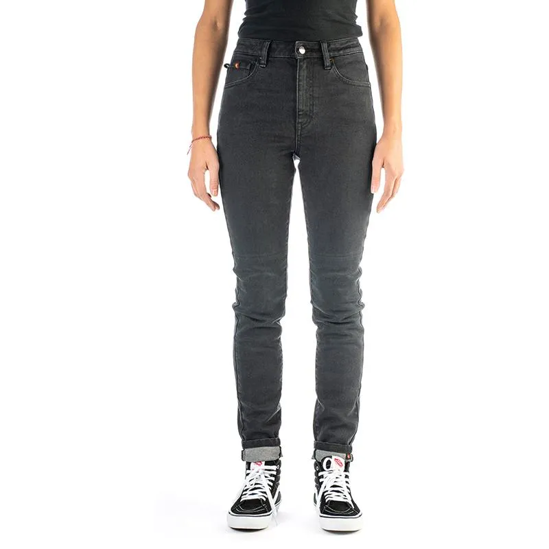 Jeans HIGHT WAIST WOMEN L32 RIDING CULTURE noir - MAXXESS.FR, Jeans moto
