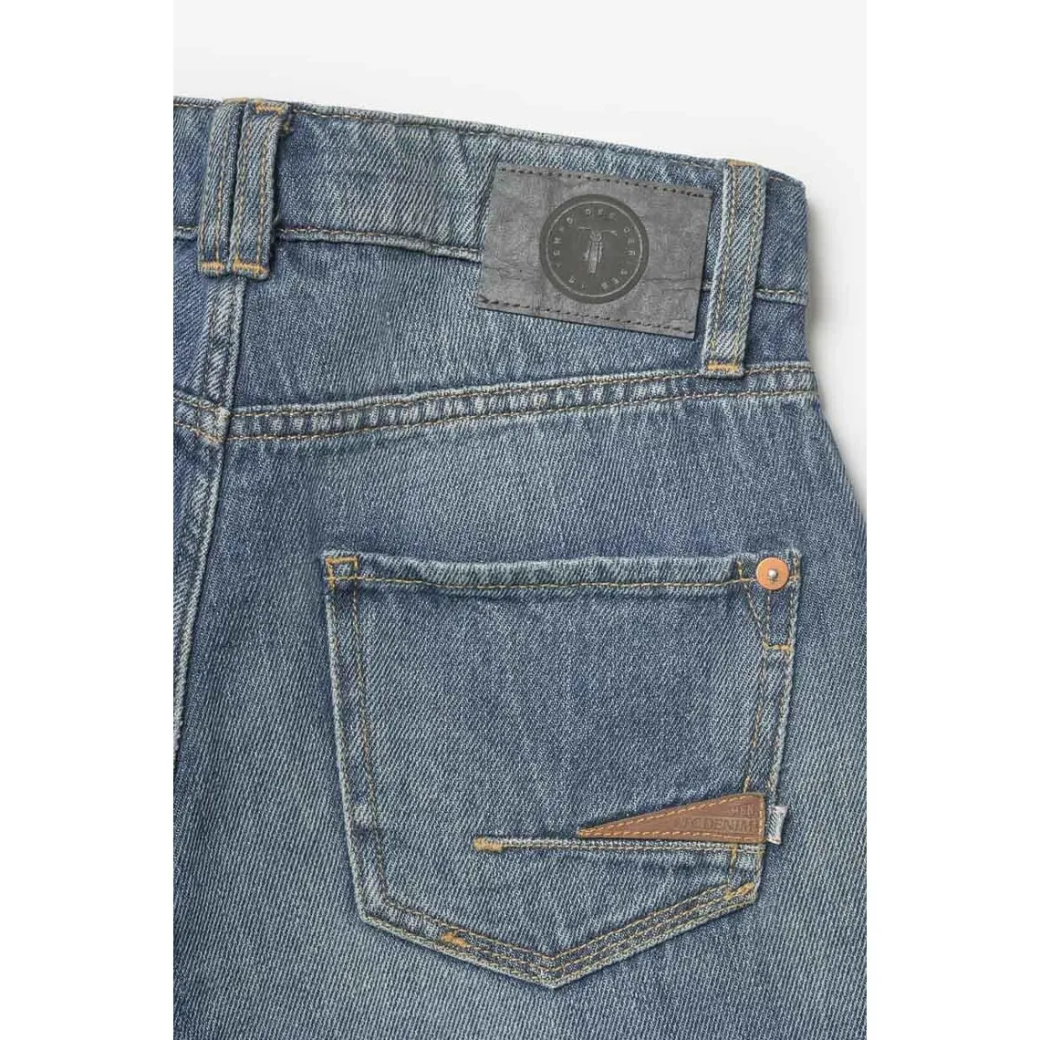 Jeans loose, large ARNAU, longueur 34 bleu en coton | 3 Suisses