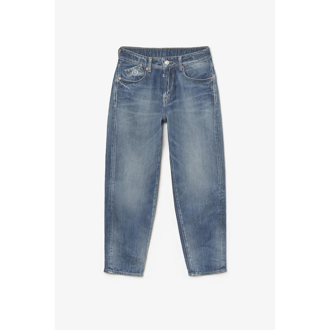 Jeans loose, large ARNAU, longueur 34 bleu en coton | 3 Suisses