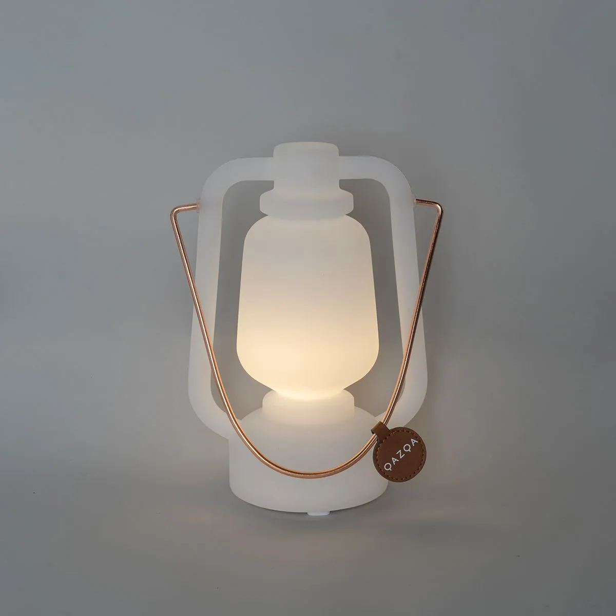 Lampe de table rechargeable 22 cm IP44 blanche - STORM MINI