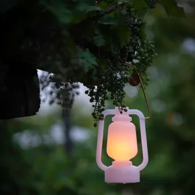 Lampe de table rechargeable 22 cm IP44 blanche - STORM MINI