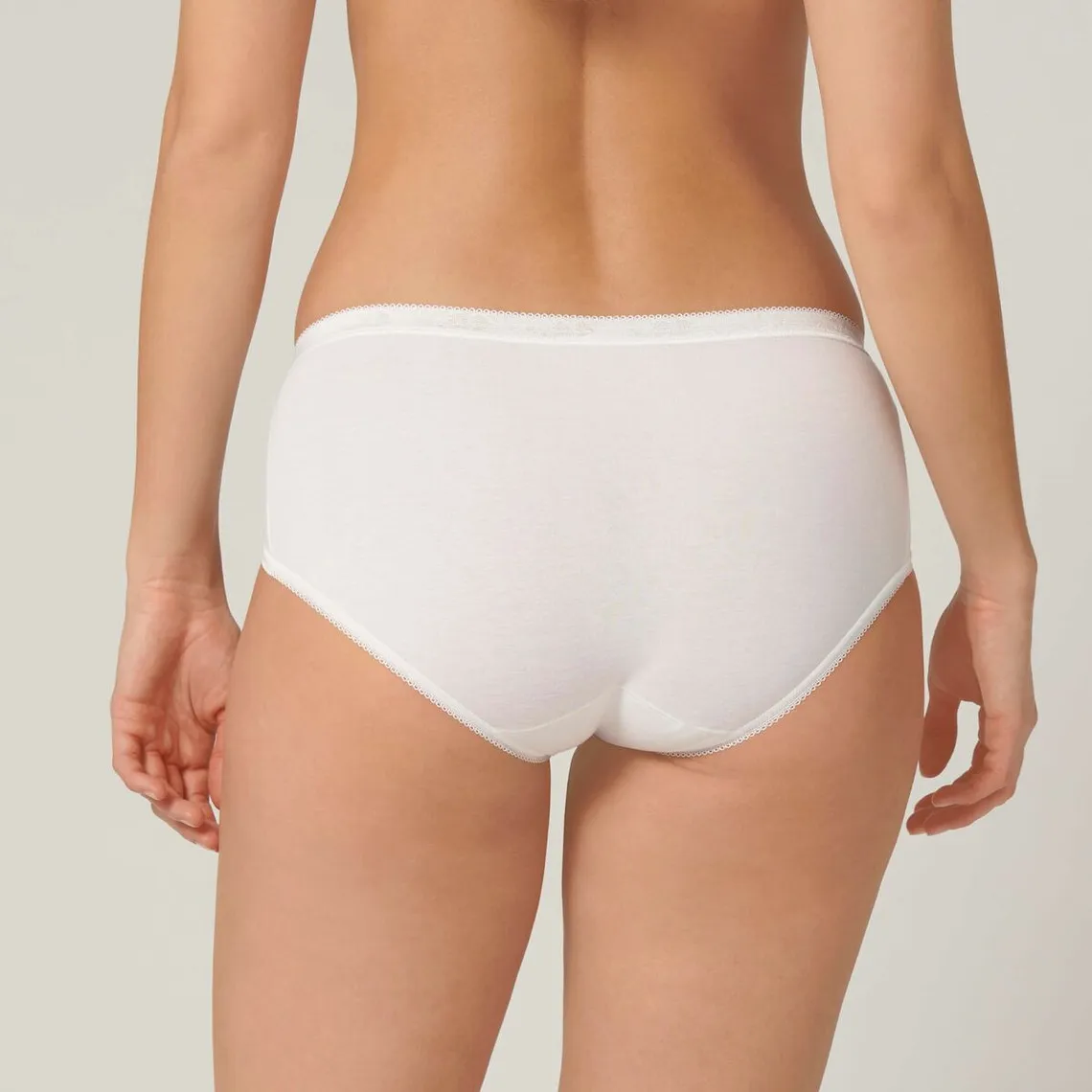 Lot de 3 culottes classiques blanches en coton | 3 Suisses