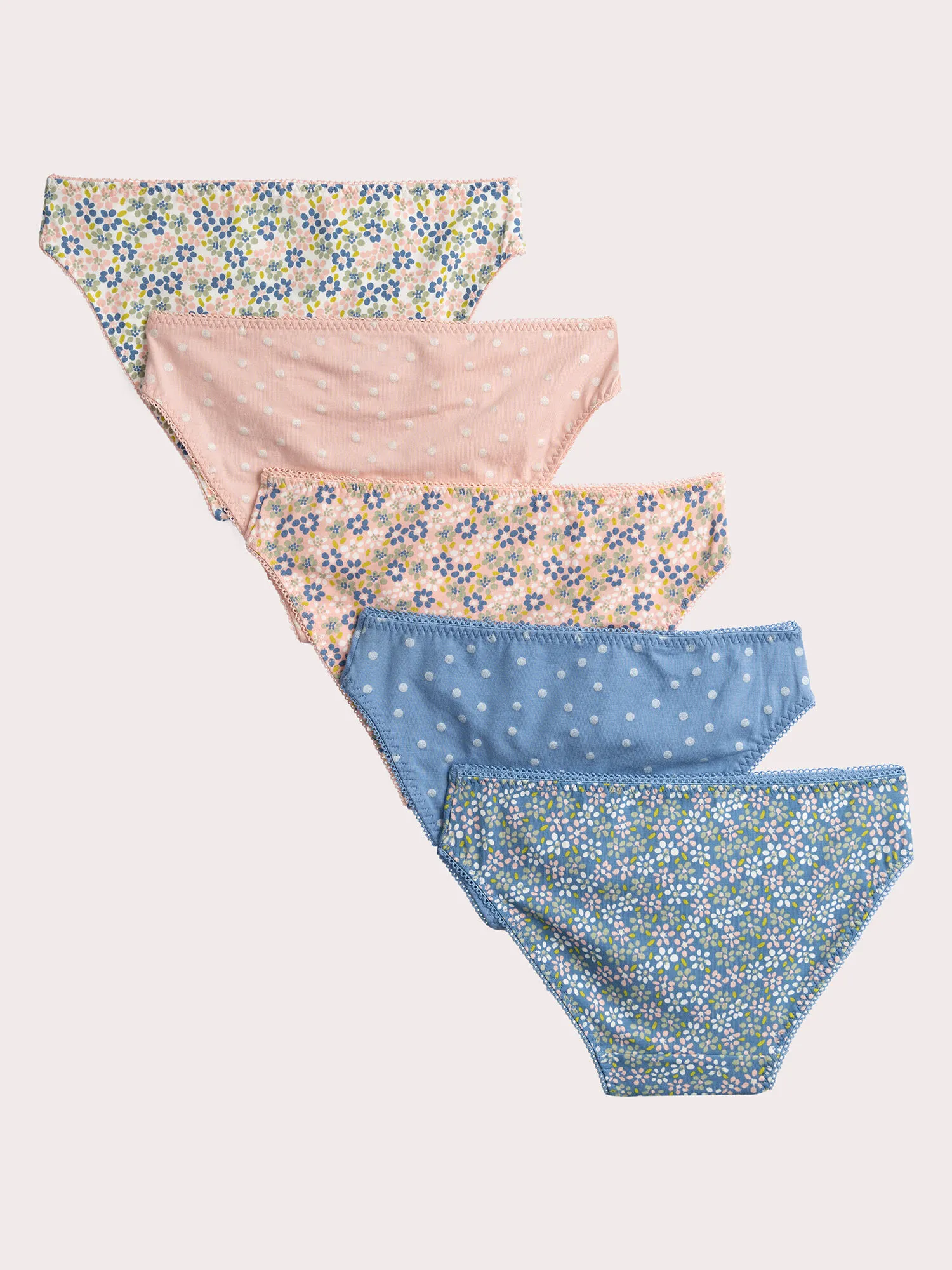 Lot de 5 culottes imprimées pour fille