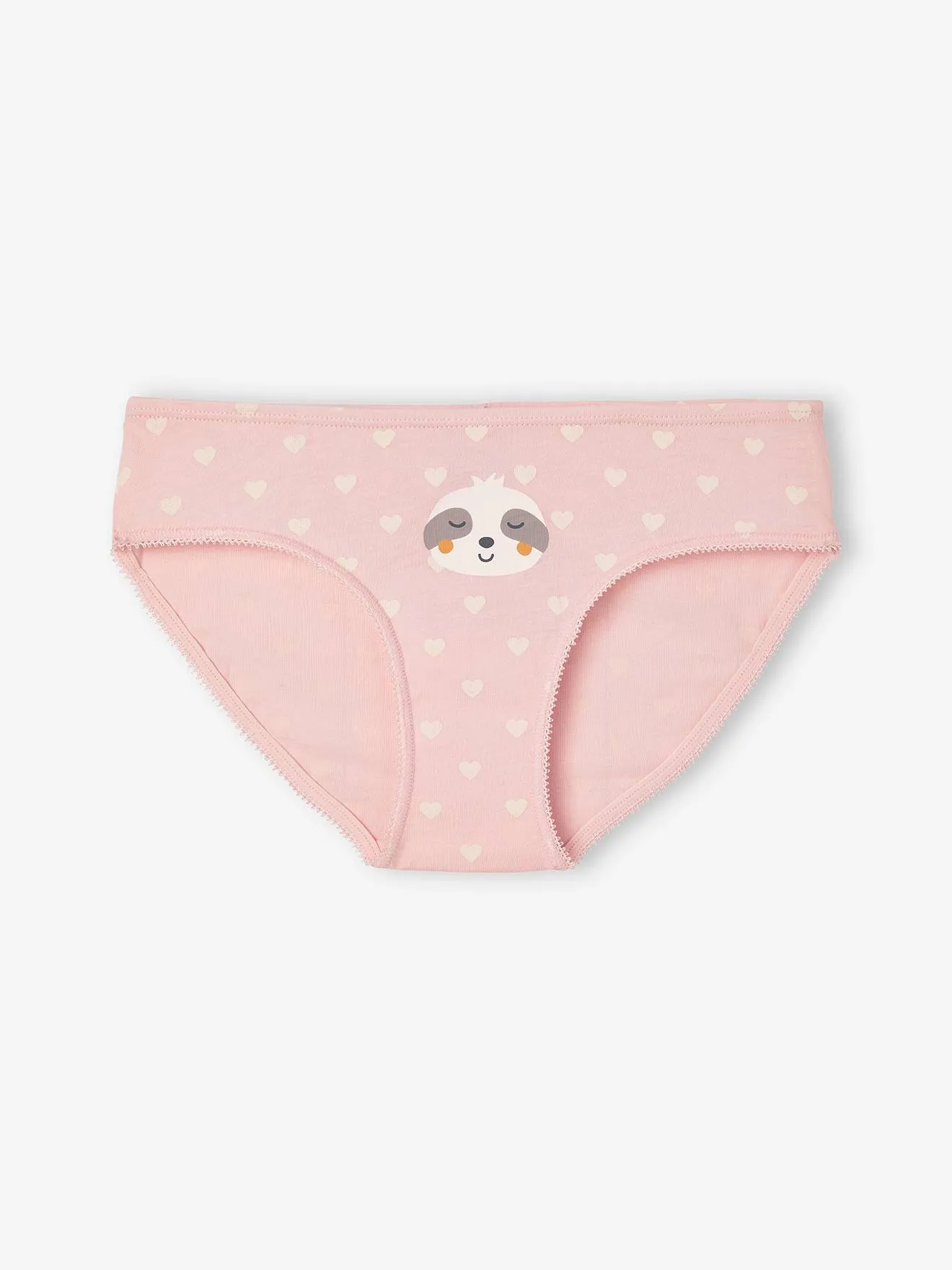 Lot de 7 culottes fille animaux blanc - Vertbaudet