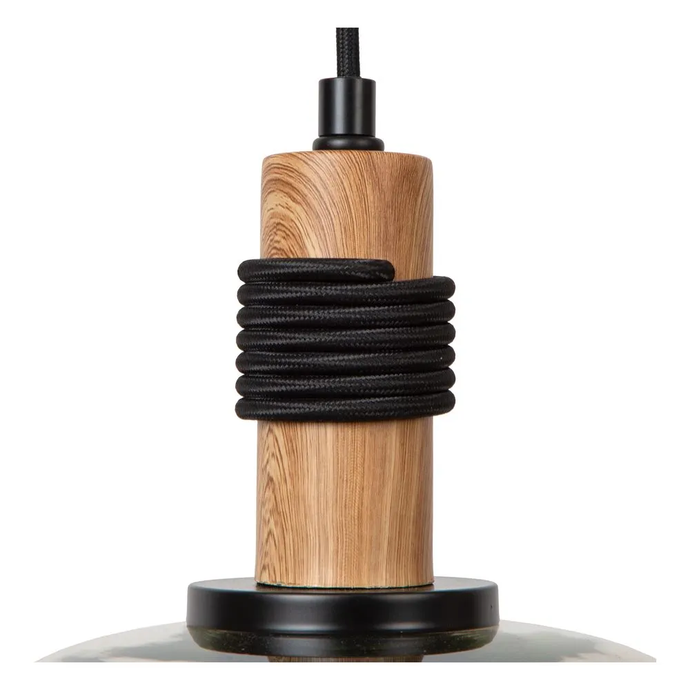LUCIDE 45408/22/62 Suspension ambre et noire ILONA