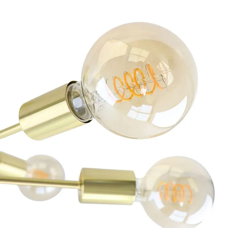 Moderne plafondlamp goud, Amos