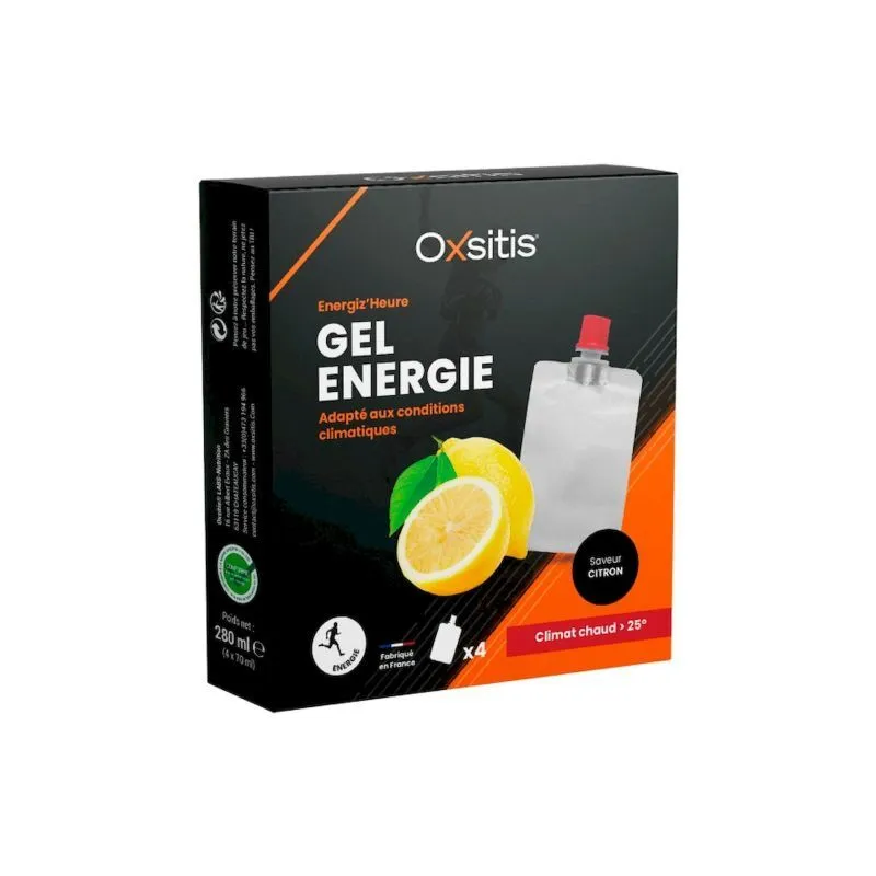 Oxsitis Energiz'heure Gels x4 - Climat chaud - Gel énergétique | Hardloop