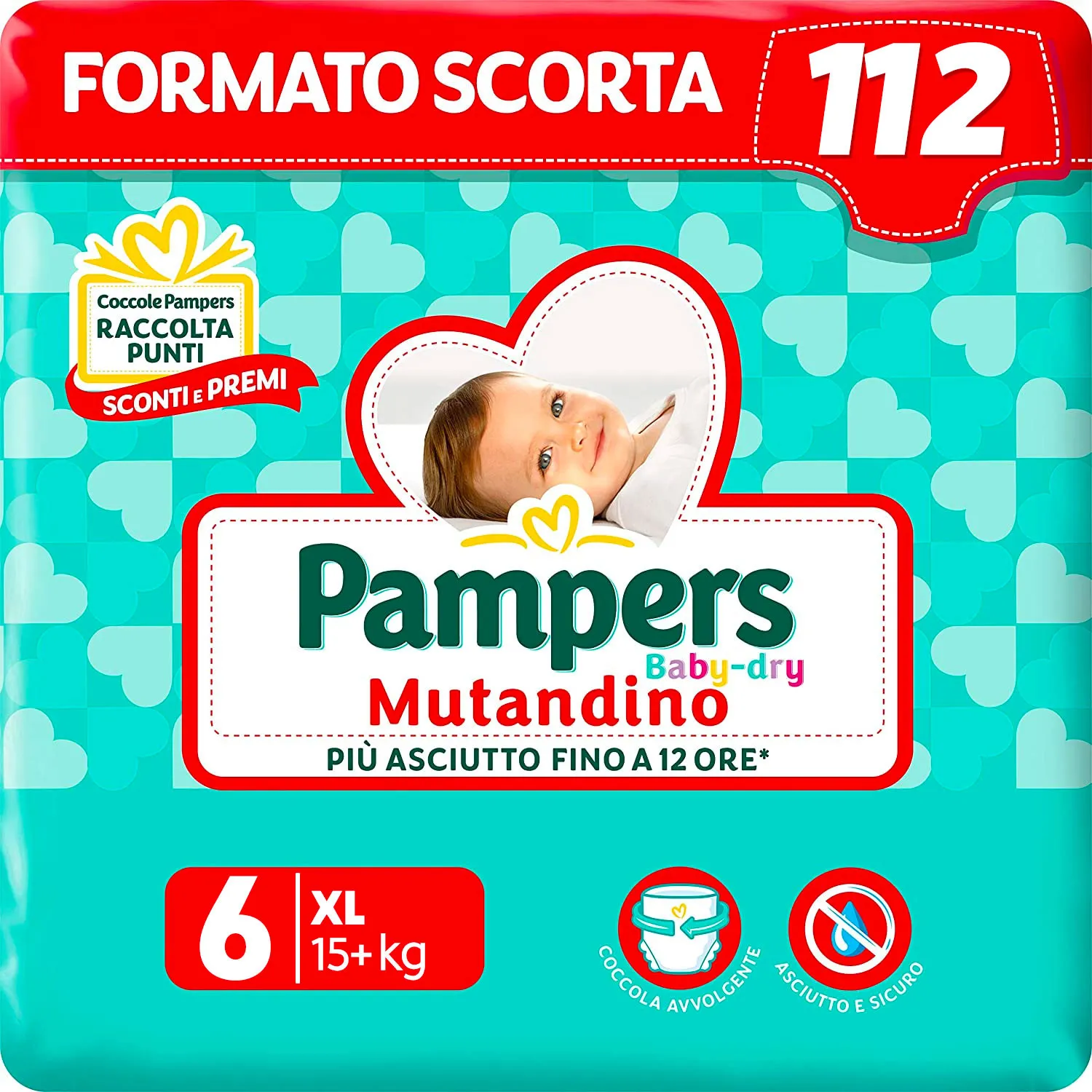 Pampers Couches-Culottes Baby Dry Mutandino