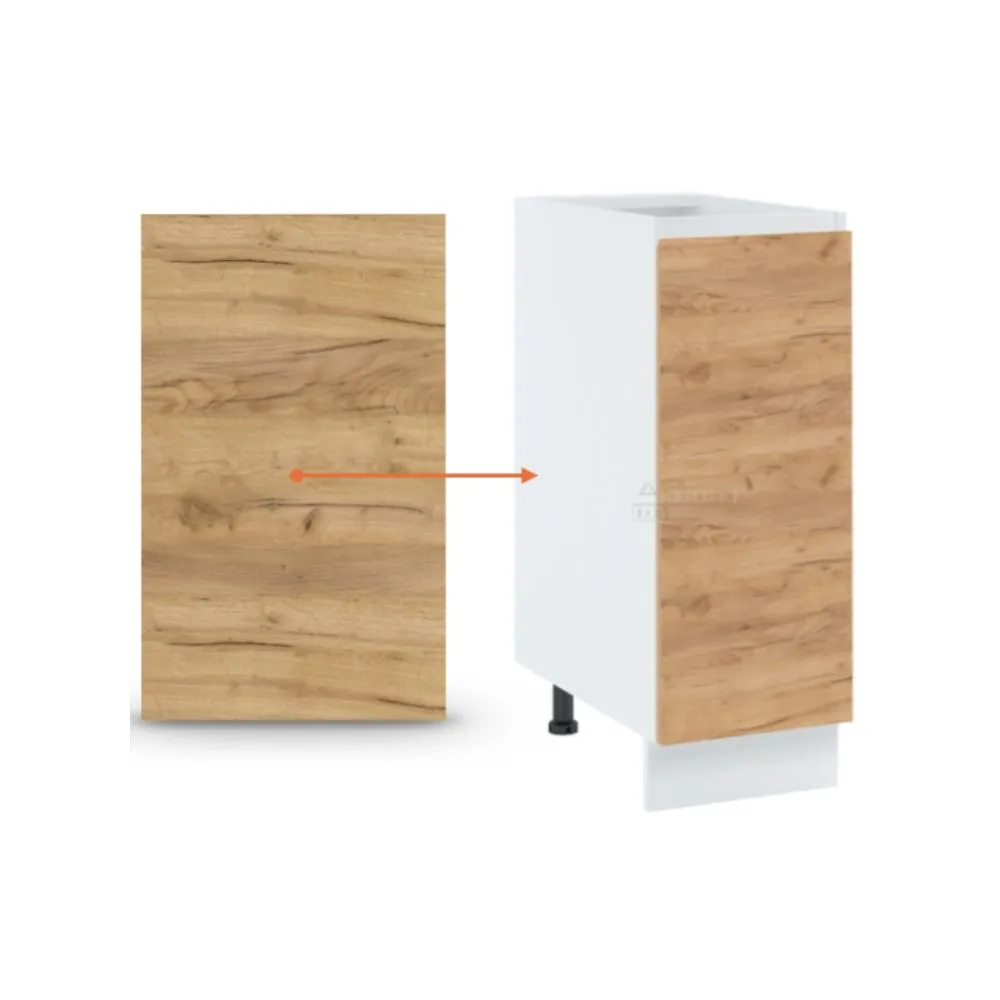 Panneau de finition pour îlot de cuisine Bellissi Chene H 72 L 56 cm