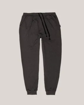 Pantalon de survêtement Adamo grande taille bas resserré anthracite - Size-factory