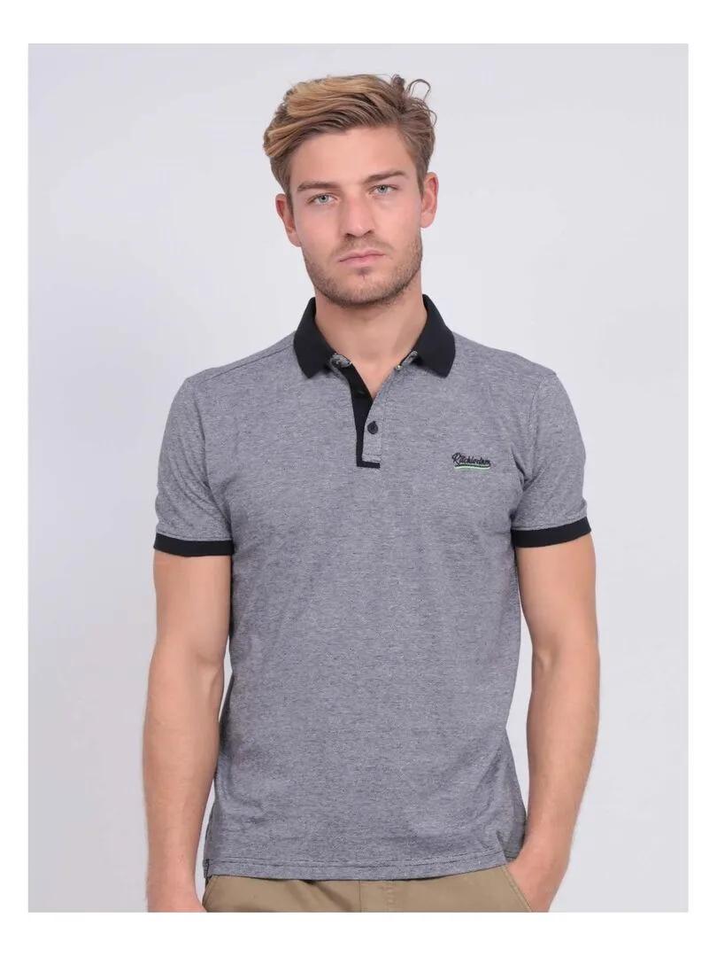 Polo pur coton POLLEY - Bleu marine
