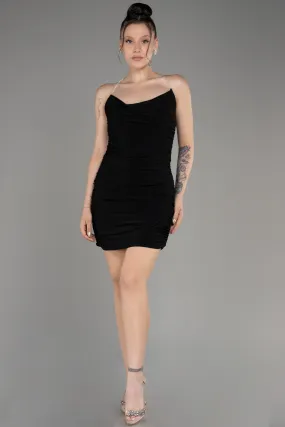 Robe de Cérémonie Mini Noir ABK2088