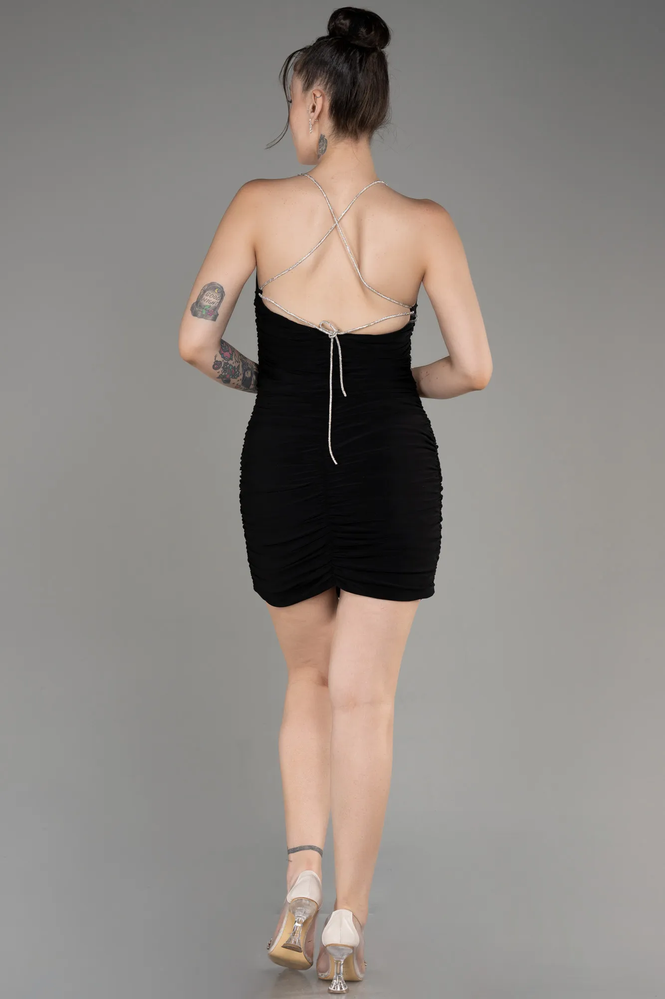 Robe de Cérémonie Mini Noir ABK2088