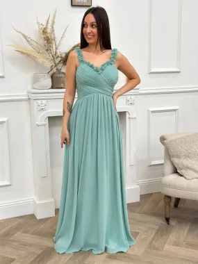 Robe longue Anaïs Vert Sauge