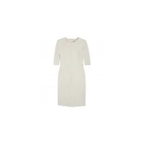 Robe manches courtes tissu fantaisie reliéfé femme Savick Pepe Jeans - Blanc en coton | 3 Suisses