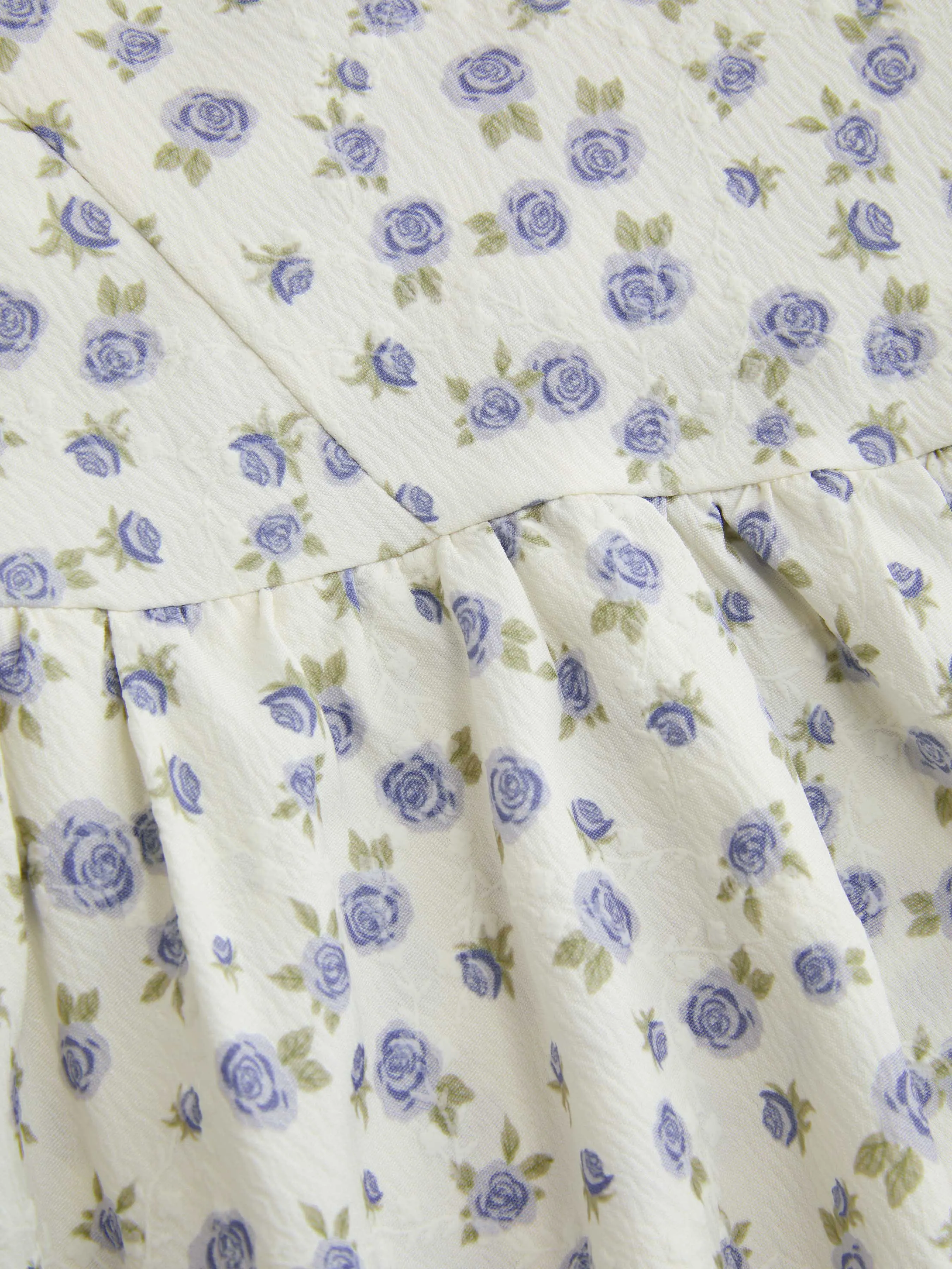 Robe mini superposée nouée à fleurs avec col sweetheart