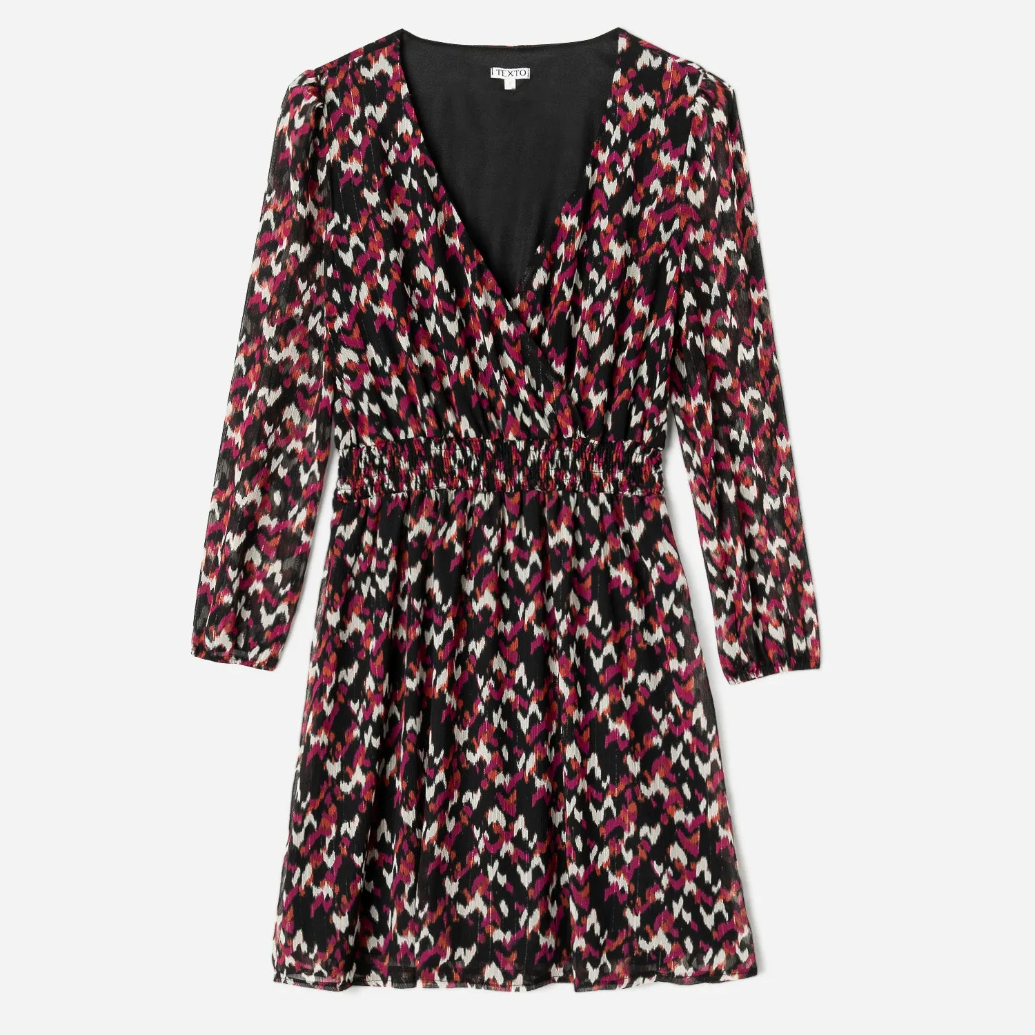 Robe noire à motif ethnique - Eram Accessoires | ERAM