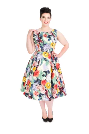 Robe Pin-Up grandes tailles HEART AND ROSES LONDON 'annabella'