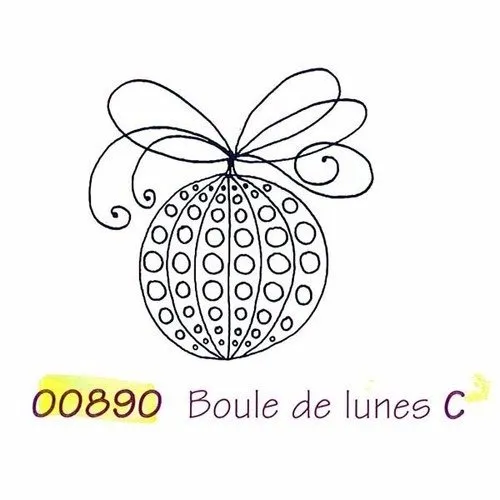 Tampon en bois - boule de lunes - marque aladine