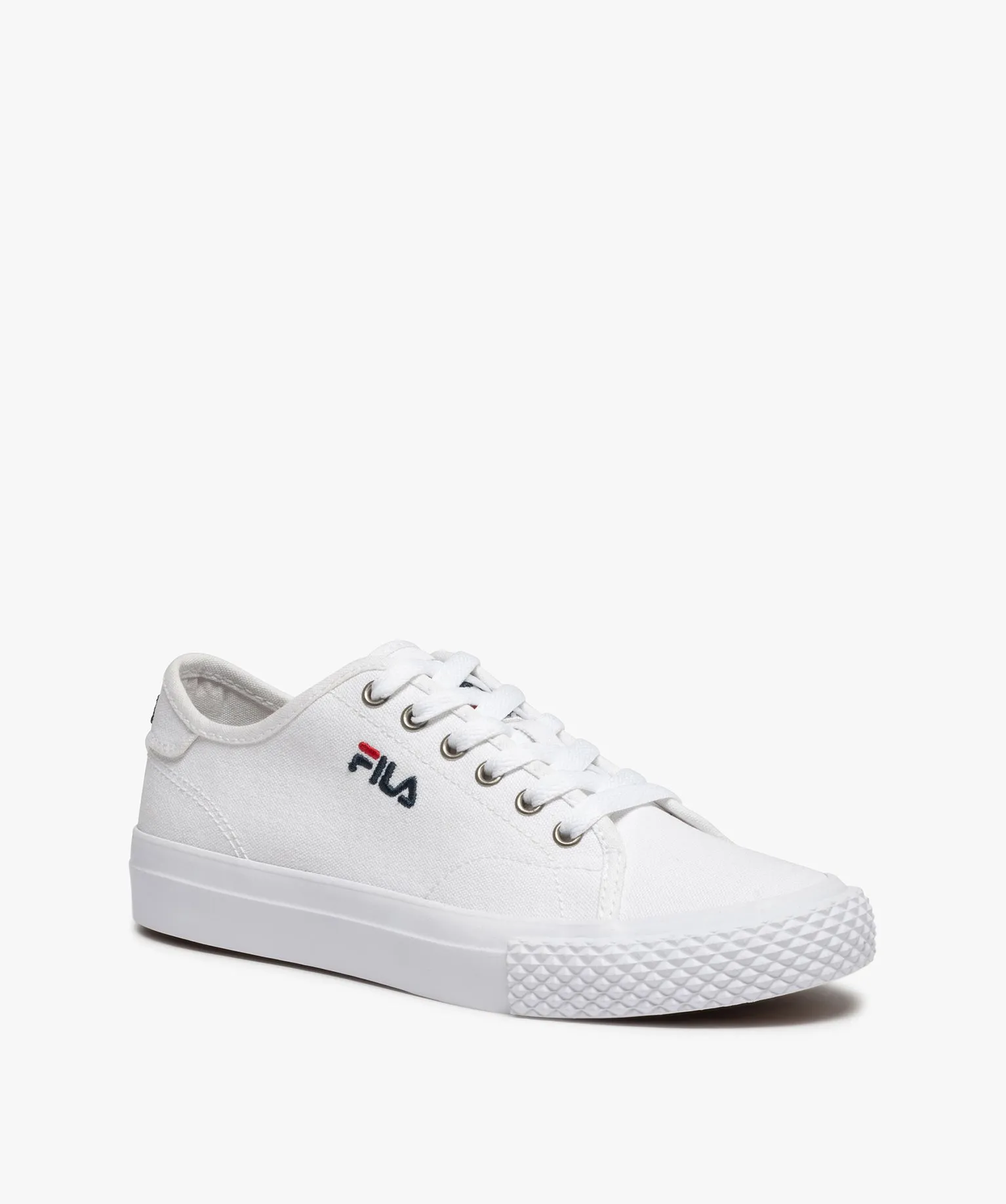 tennis femme en toile unie a lacets ¨C fila pointer blanc baskets et tennis