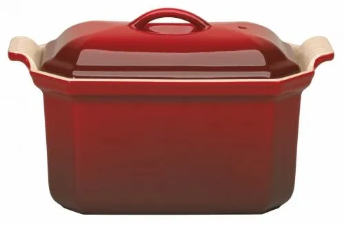 Terrine à Foie gras rectangulaire avec sa presse 0,4 L - Coloris Cerise