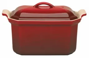 Terrine à Foie gras rectangulaire avec sa presse 0,4 L - Coloris Cerise
