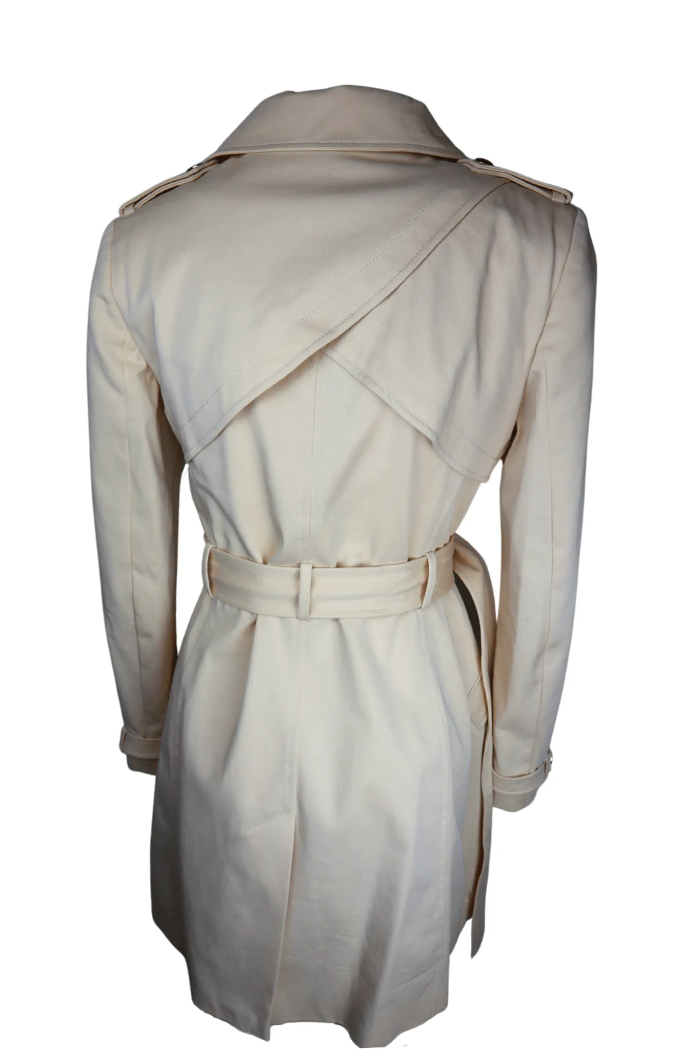 Trench coat ceinturé en coton Karen Millen