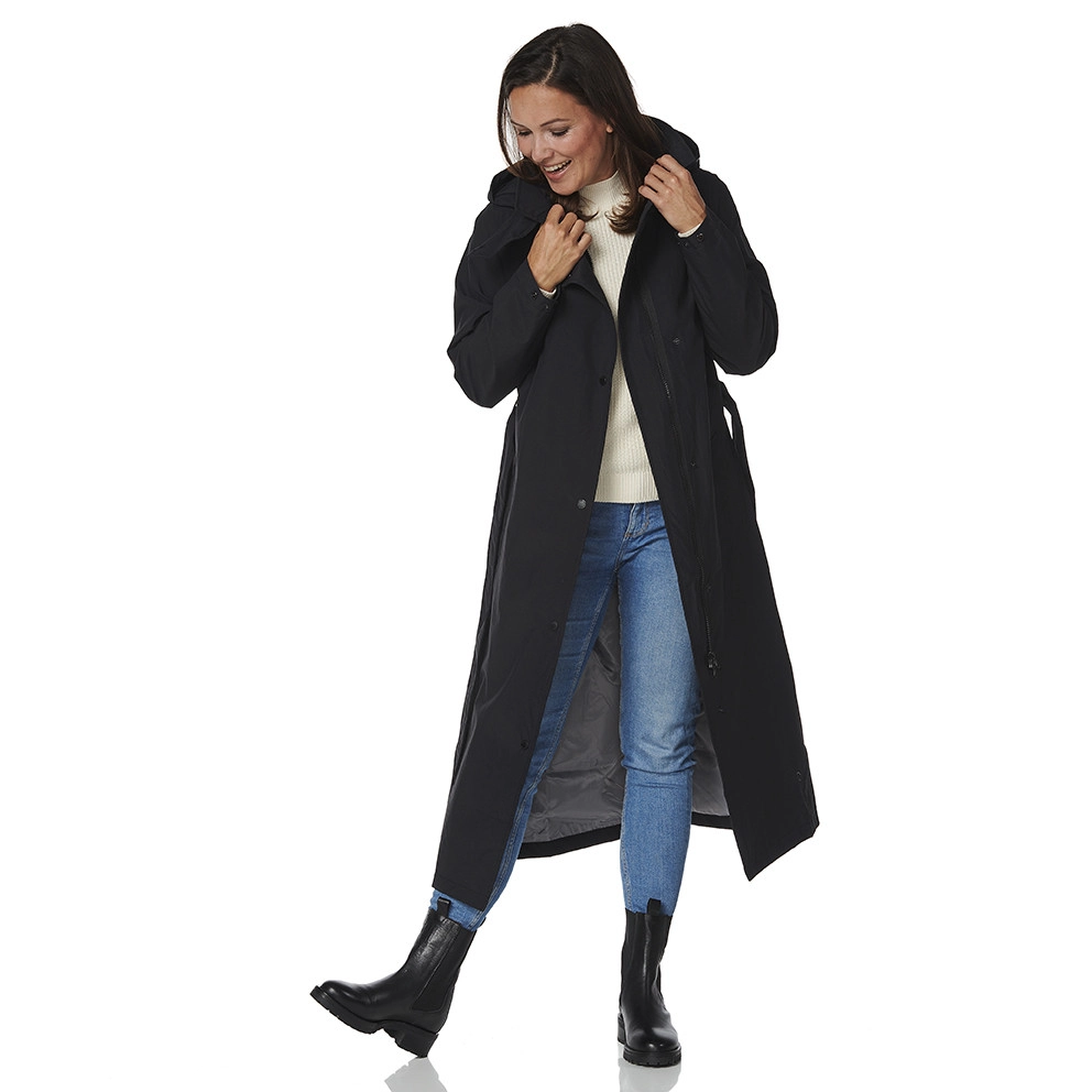 Veste Happy Rainy Days Michigan Long Coat Black